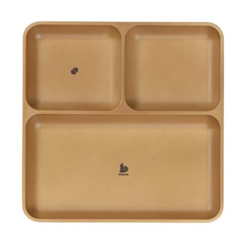 ランチプレート 21cm ライトブラウン×2