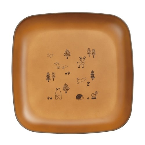 プレート 22.5cm スタッキング ブラウン