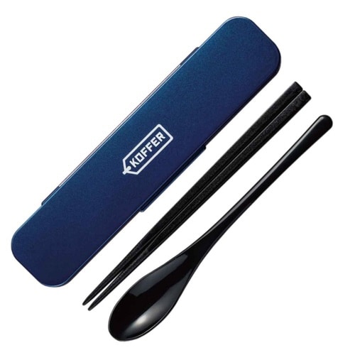 コンビセット 箸 スプーン ネイビーメタリック×2