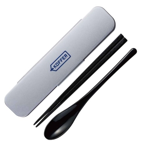 コンビセット 箸 スプーン シルバーメタリック×2