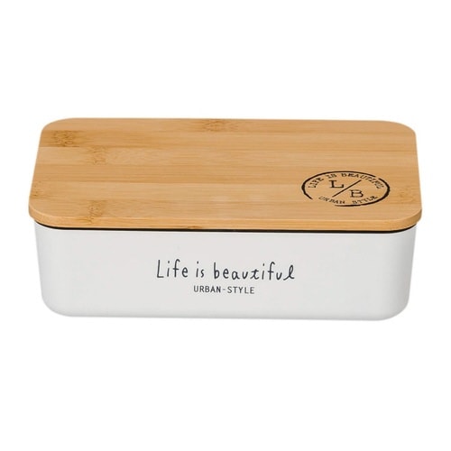 弁当箱 1段 600ml バンブー ホワイト×2