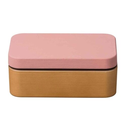 弁当箱 1段 600ml ピンク×2