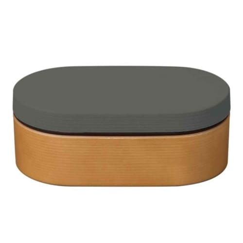 弁当箱 1段 600ml チャコール×2