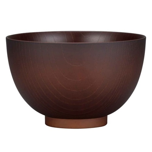 どんぶり 1L 京型木目 ウッドブラウン