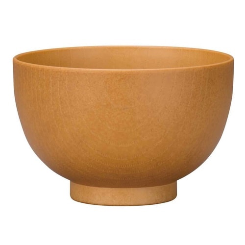 汁椀 430ml 京型木目 ナチュラルブラウン