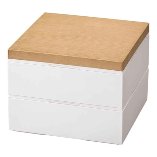 弁当箱 2段 18cm 2900ml ナチュラル