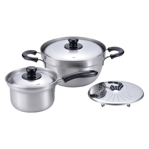 鍋3点セット 片手鍋16cm 両手鍋23cm