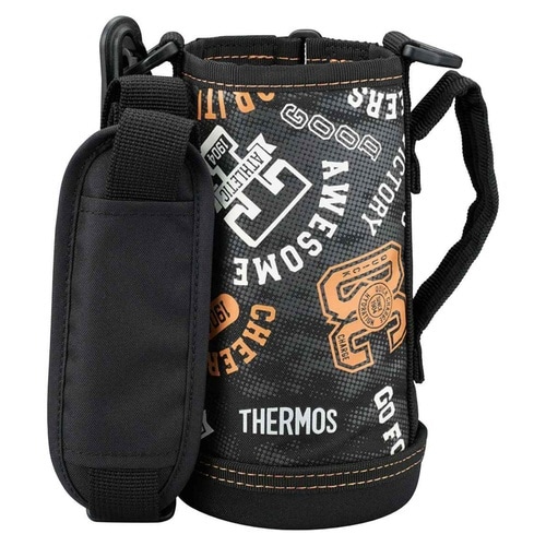サーモスカバーストラップ付ブラックオレンジ×2
