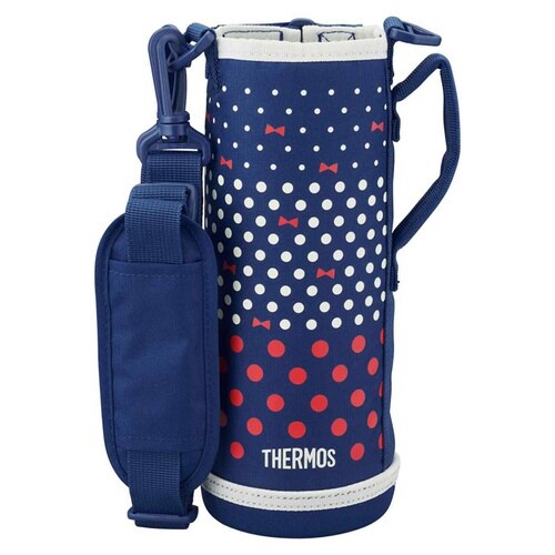サーモス カバー ストラップ付 ネイビードット