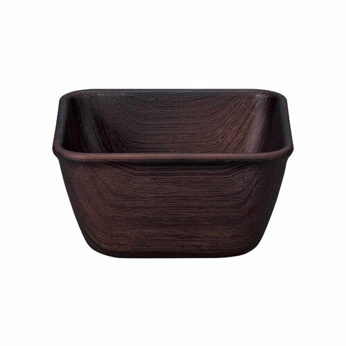 ボウル 10cm S スクエア ダークブラウン