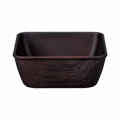 ボウル 18cm L スクエア ダークブラウン