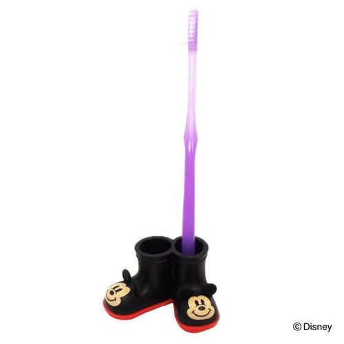 歯ブラシホルダー レインブーツ ミッキー×2