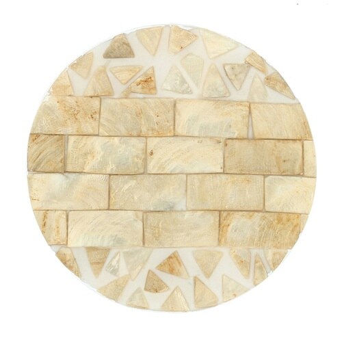 コースター 10cm シェルコースター ゴールド