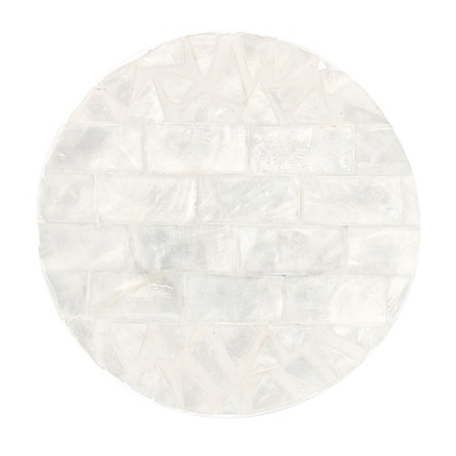 コースター 10cm シェルコースター シルバー