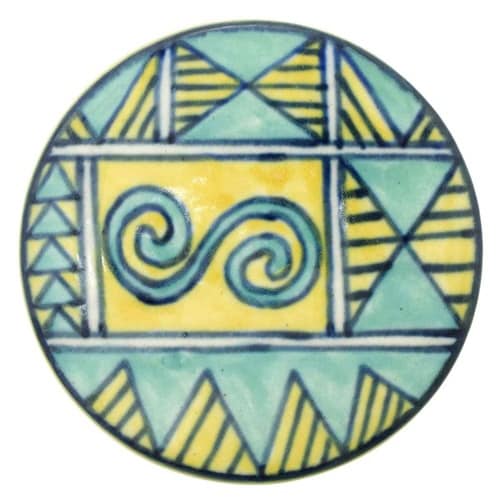 コースター 8.5cm プリヤ イエロータイル