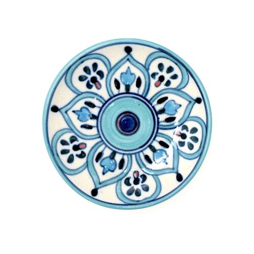 豆皿 11.5cm プリヤ ブルーフラワー