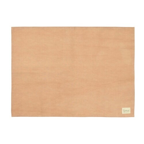 キッチンクロス綿麻ミッティダイ無地ザクロ×2