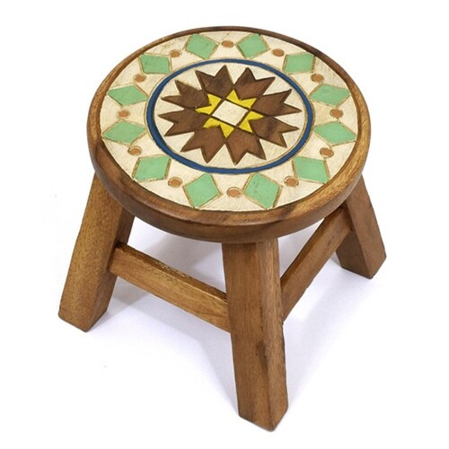 ラウンドスツール マラケシュ 木製 マラケシュ