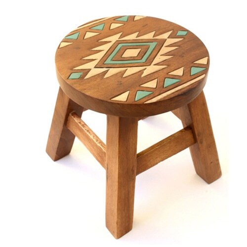 ラウンドスツール ネイティブ 木製 ネイティブ
