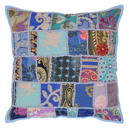 クッションカバー グレイッシュブルー