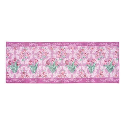 キッチンマット 花柄 ロイヤルコレクション ピンク