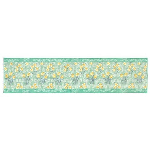 キッチンマット 花柄 グリーン