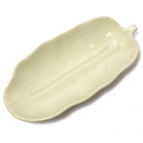 トレー 22cm バナナリーフ クリーム