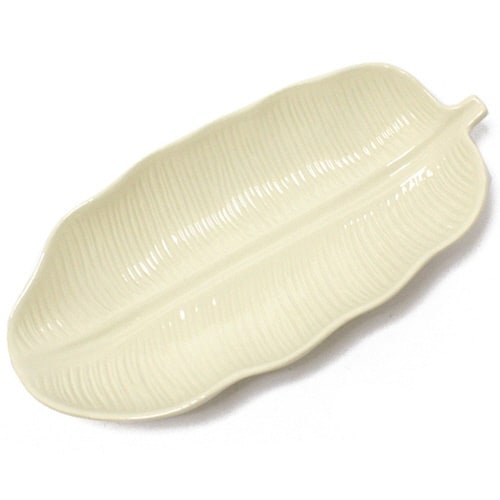 トレー 25cm バナナリーフ クリーム×2