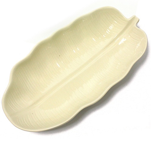 トレー 32cm バナナリーフ クリーム×2