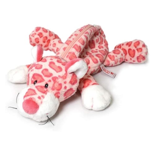 筆箱フィギュアポーチNICIレオパードピンク×2