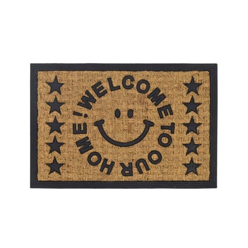 玄関マット 屋外兼用 ウェルカムスマイル