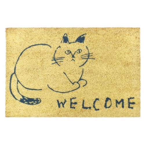 玄関マット 屋外 泥落とし らくがきねこ