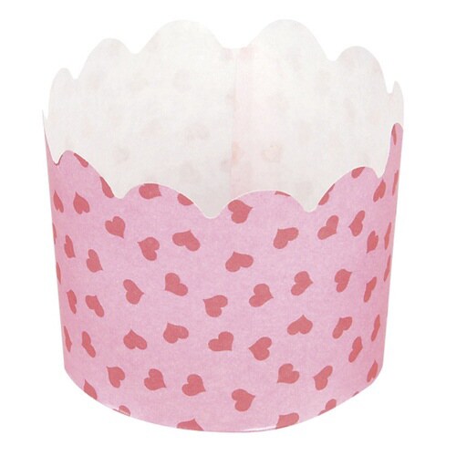 マフィン型 12枚入り 6cm 紙製 プチハート