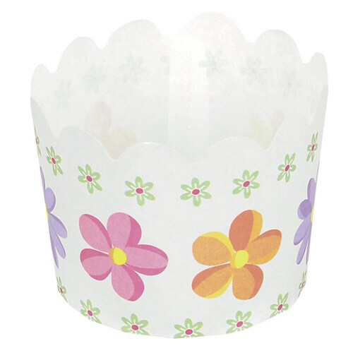 マフィン型 12枚入り 6cm 紙製 フラワー