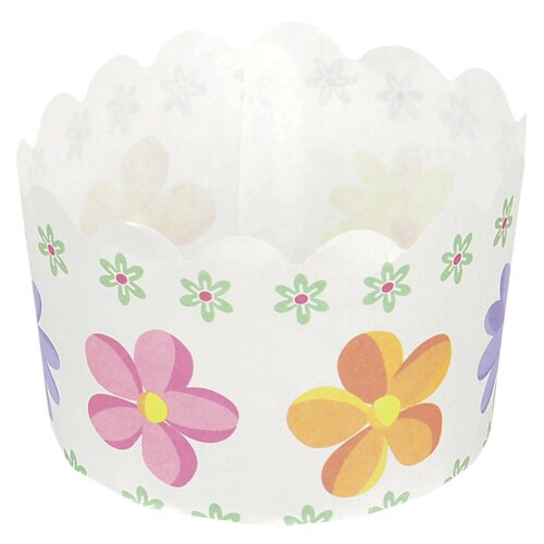 マフィン型 12枚入り 7cm 紙製 フラワー