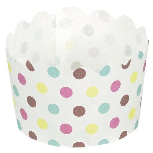 マフィン型 12枚入り 7cm 紙製 ドット