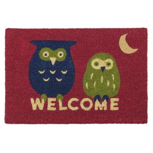 玄関マット 屋外兼用 コイヤー フクロウ