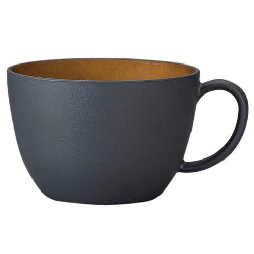 スープカップ 450ml 木目調 isso グレー