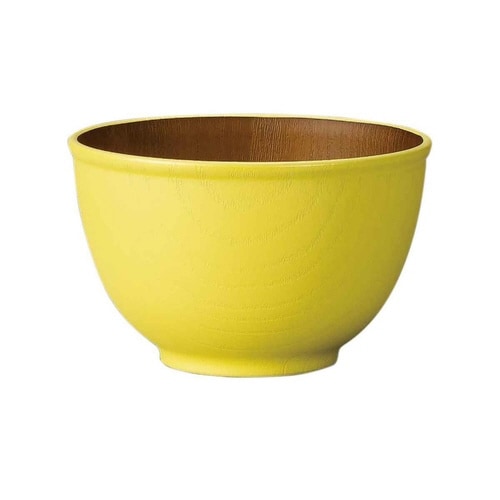 ボウル 11cm S 木目調 isso イエロー