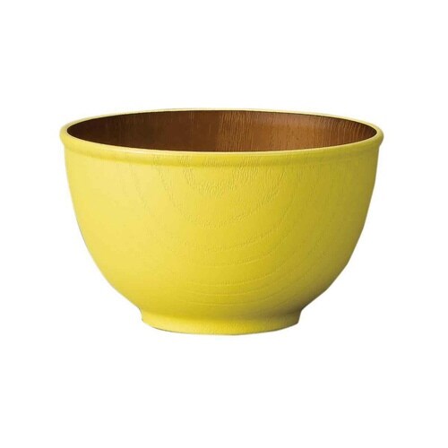 ボウル 12.5cm M 木目調 イエロー