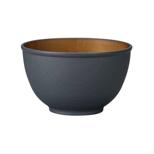 ボウル 12.5cm M 木目調 isso グレー