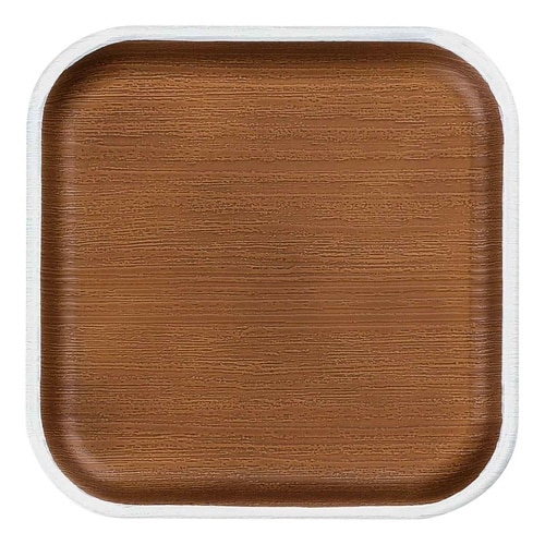 コースター 12cm 木目調 issoo ホワイト