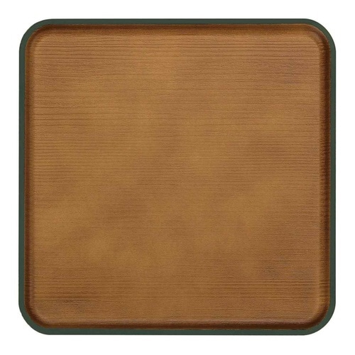 トレー 正角 24cm 木目調 issoo グレー