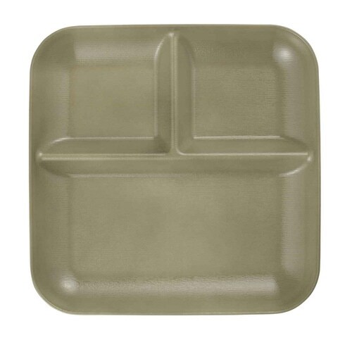 ランチプレート 24.5cm 利久白茶