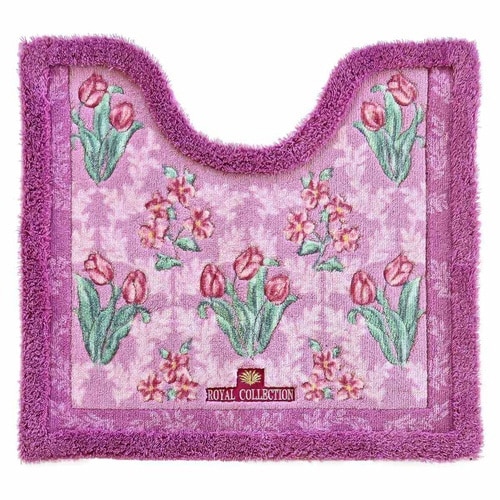 トイレマット 58×63cm ピンク×2