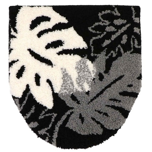 蓋カバーU型O型洗浄暖房型兼用ブラック×2