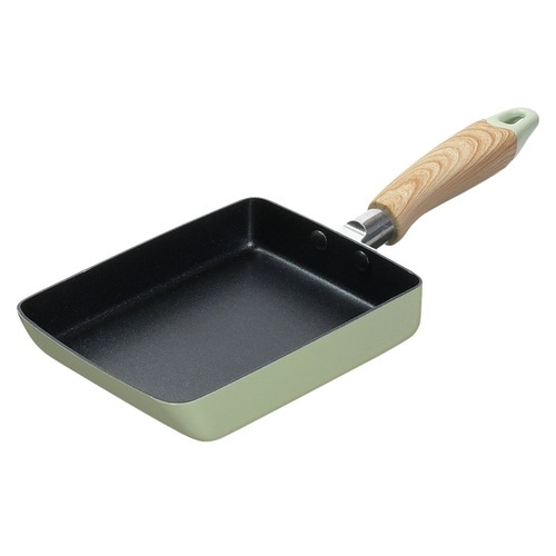 玉子焼き器 13×18cm IH対応 グリーン×2