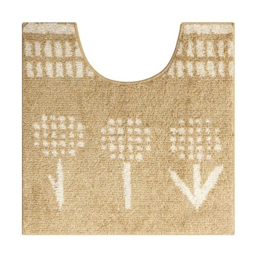 トイレマット 60×60cm ベージュ×2
