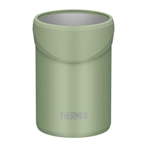 サーモス 缶ホルダー 保冷 350ml カーキ×2