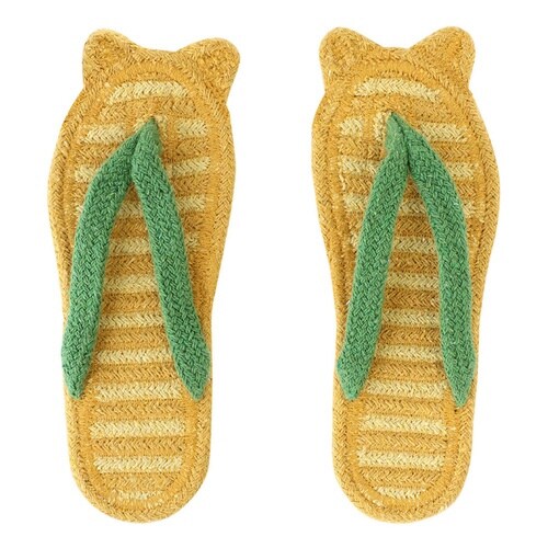 スリッパ コットンサンダル アニマル 耳付き イヌ